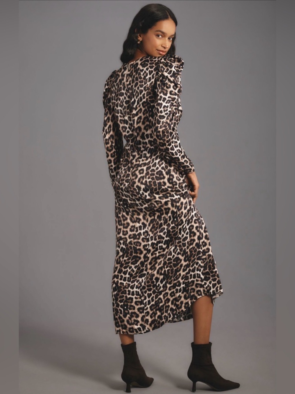 Farm Rio Leopard Midi Dress - Picture 3 of 12